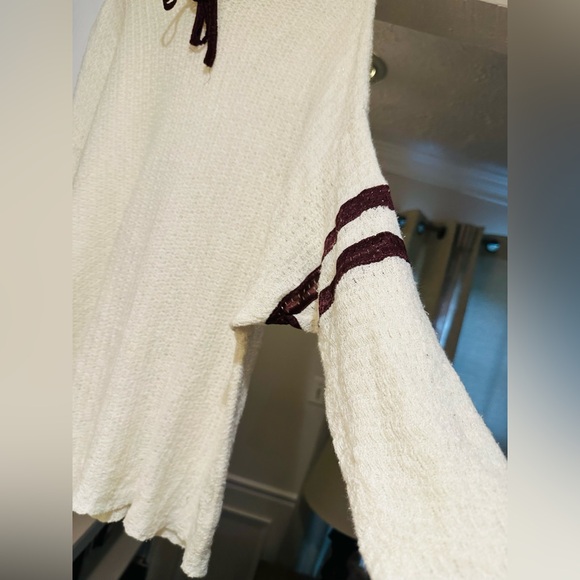 Free people Love All Hoodie in Ivory Combo. Size S. - Picture 9 of 15